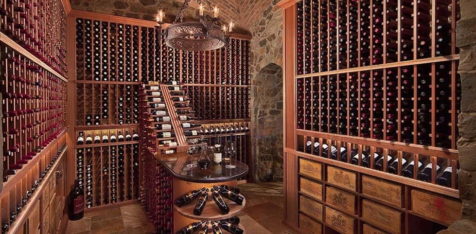 fancy wine room