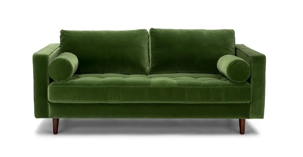 Green sofa