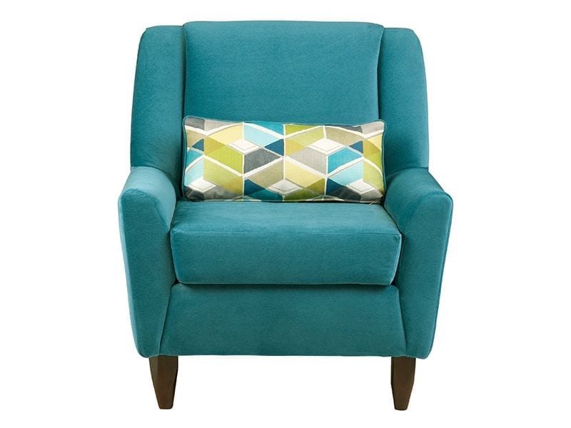 Teal accent chair