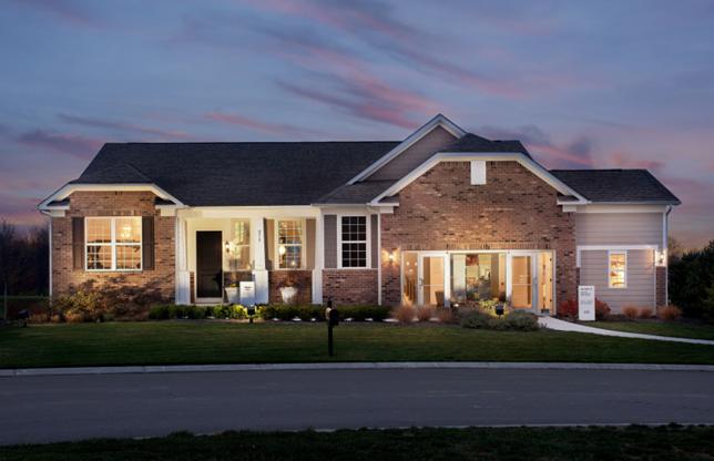 Traditionally styled home, Sonoma Cove Plan by Del Webb in Britton Falls Community, Indianapolis, IN