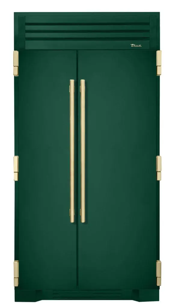 Art deco style emerald green refrigerator