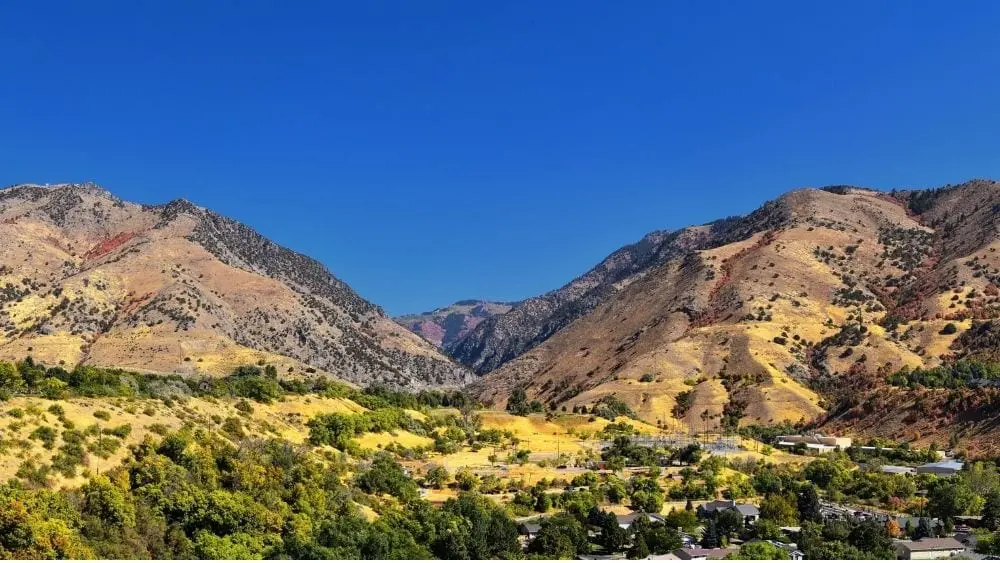Scenic view of Logan, Utah