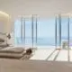 Luxury condo master bedroom at Turnberry Ocean Club