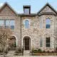 Exterior shot of Marigold II townhouse floor plan by Lennar in Flower Mound, TX.