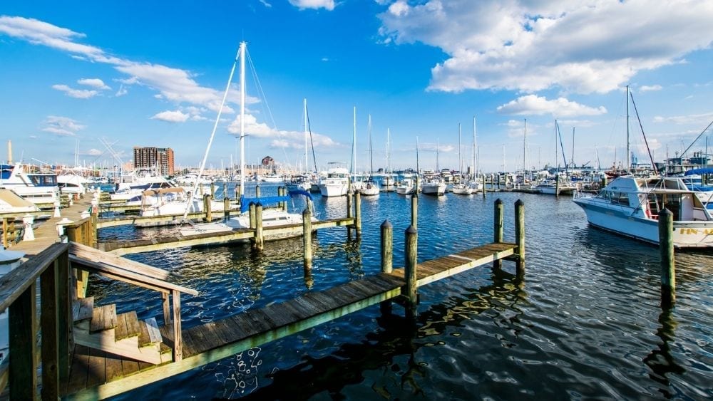 A marina in Maryland