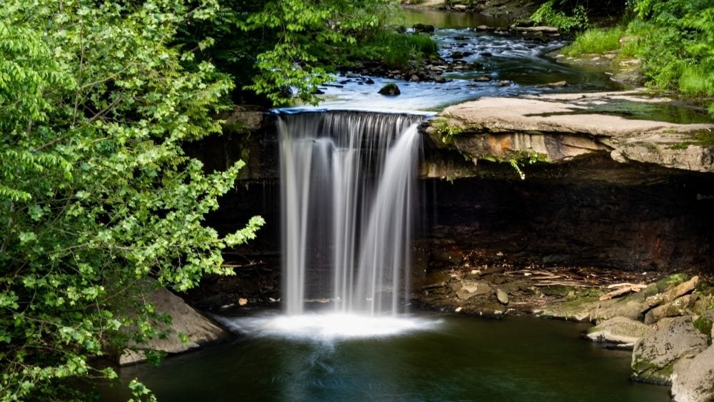 Waterfall in New Castle, Pennsylvania 