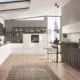 Modern kitchen area with Nobilia FlexMotion lifting table