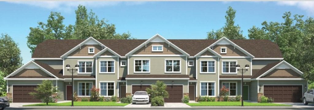 A beautiful townhome community