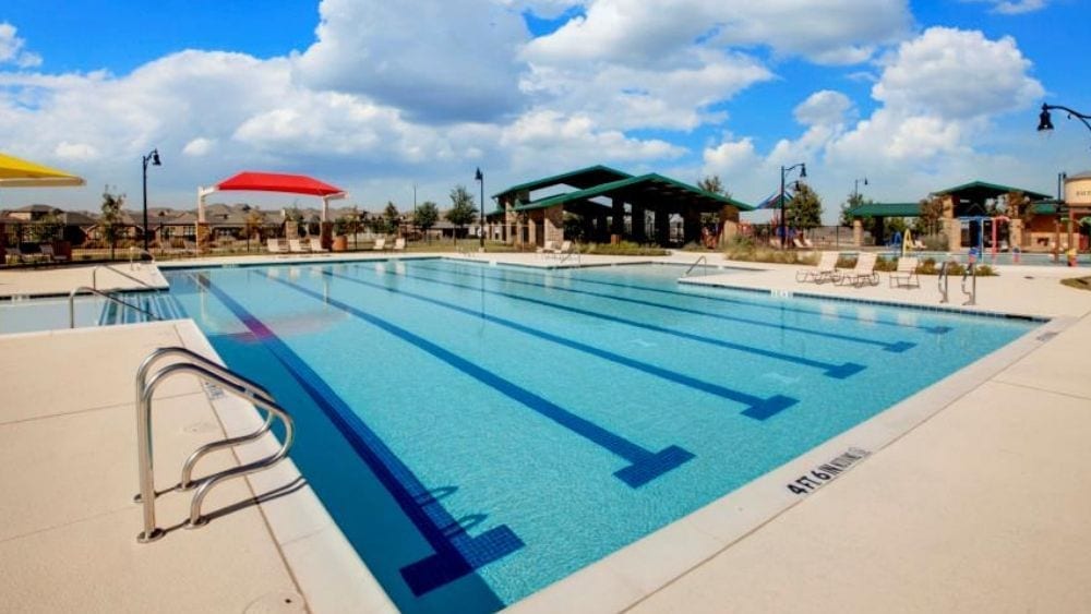 Community pool in Sunfield.