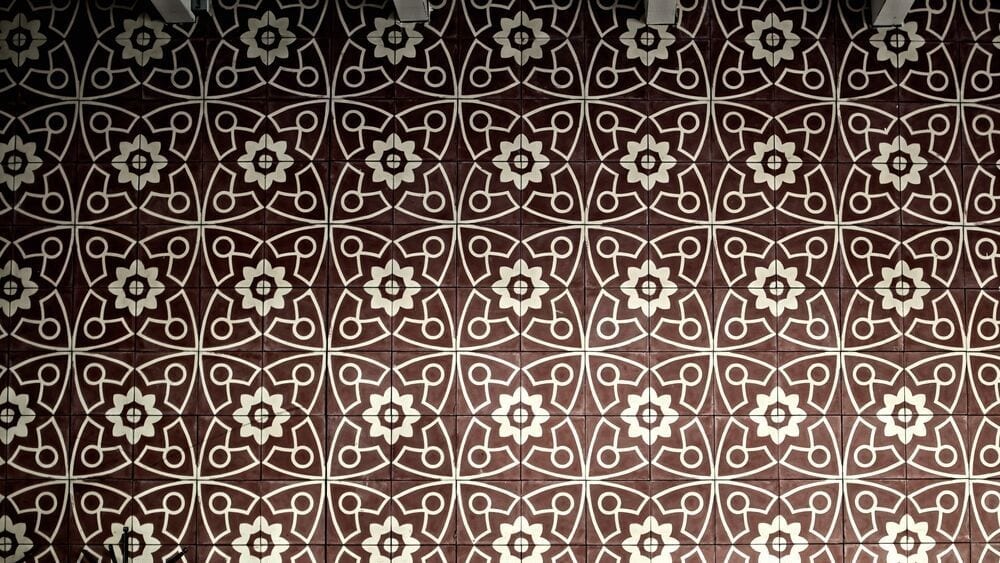 Brown Moroccan themed tile