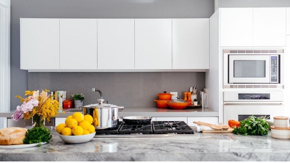 fancy white kitchen