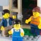 LEGO family in a modular home