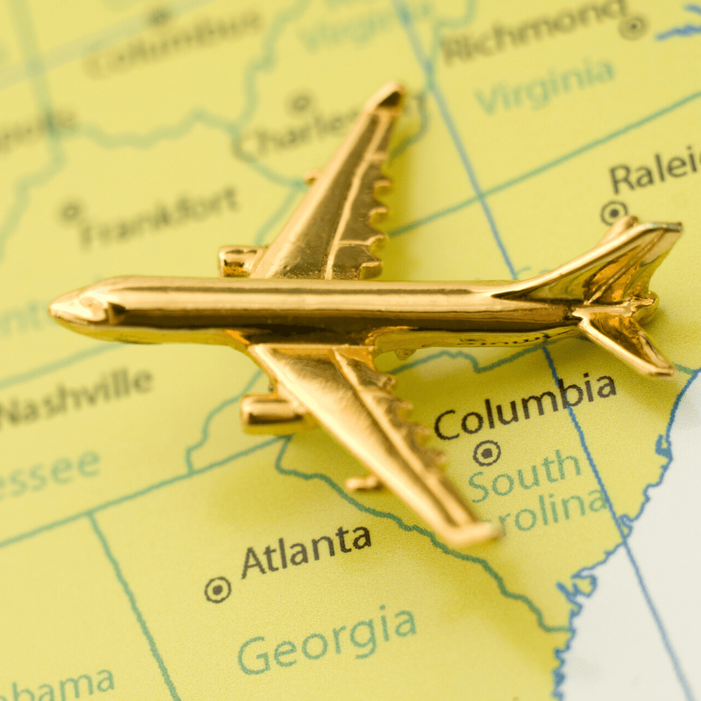 plane-on-map