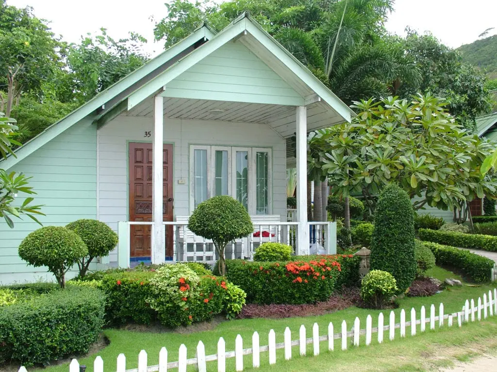 tiny home with garden