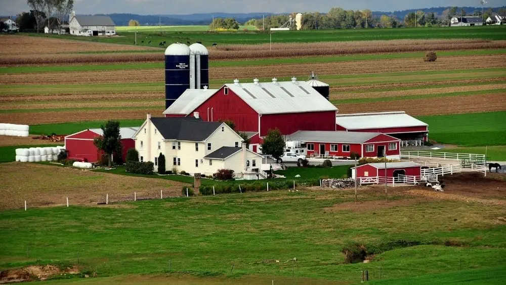 A farm in Lancaster County in Pennsylvania.