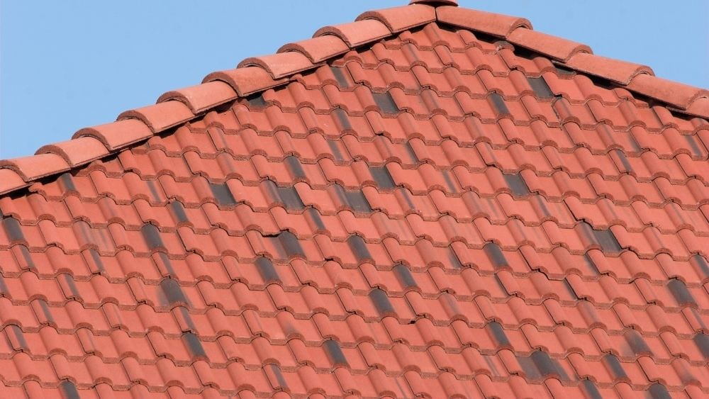A clay roof