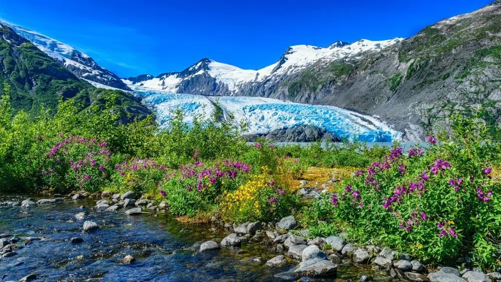 Portage Glacier in Alaska.