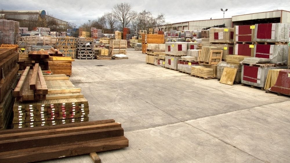 A lumber yard.
