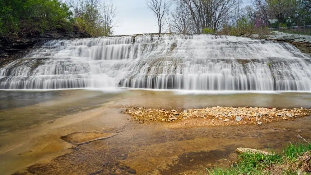 Waterfall in Richmond, Indiana.