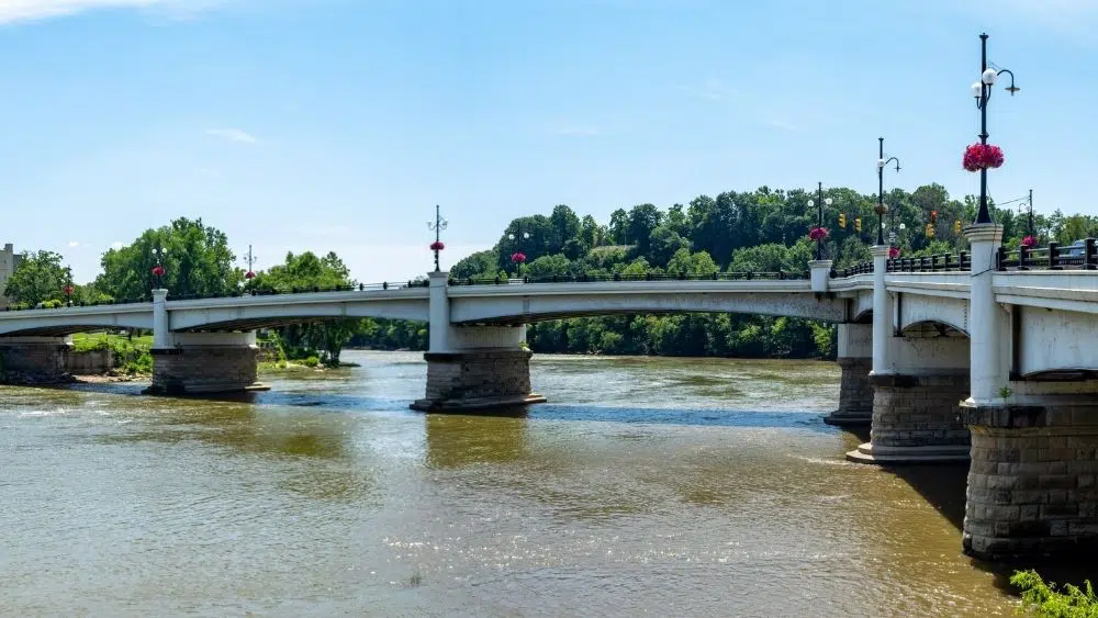 The Y-shaped bridge in Zanesville, Ohio.