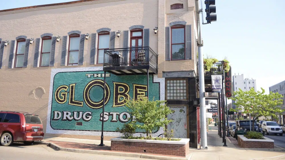 Globe Drug Store in downtown Jonesboro, Arkansas