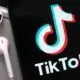 iPhone showing the TikTok logo.