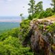 View from bluffs of Petit Jean State Park in Arkansas