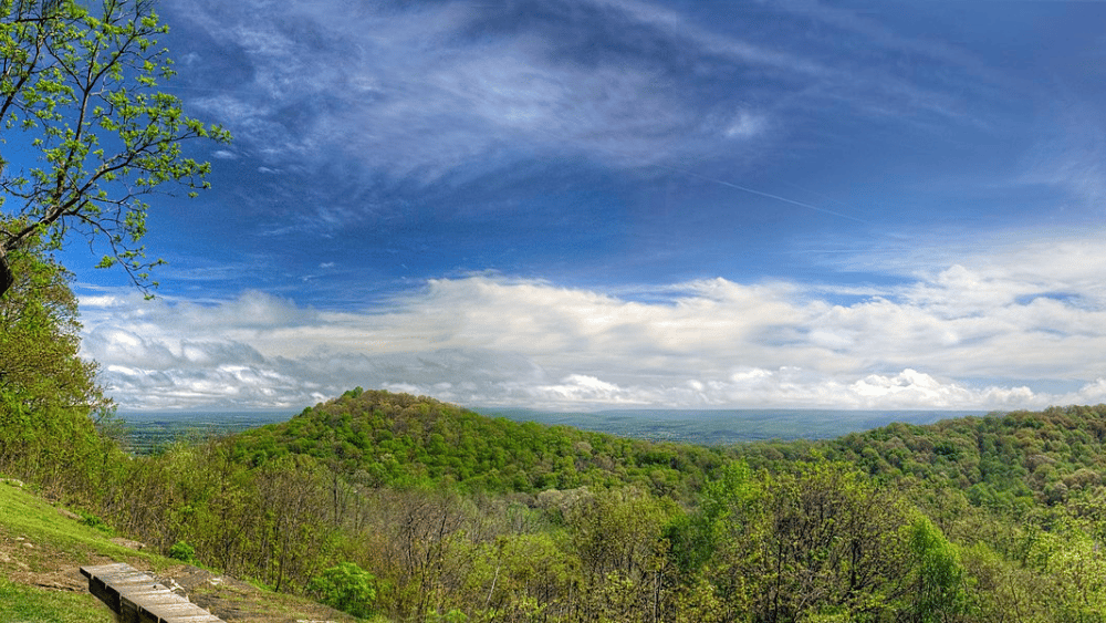 View from overlook at Monte Sano State Park, Alabama.
