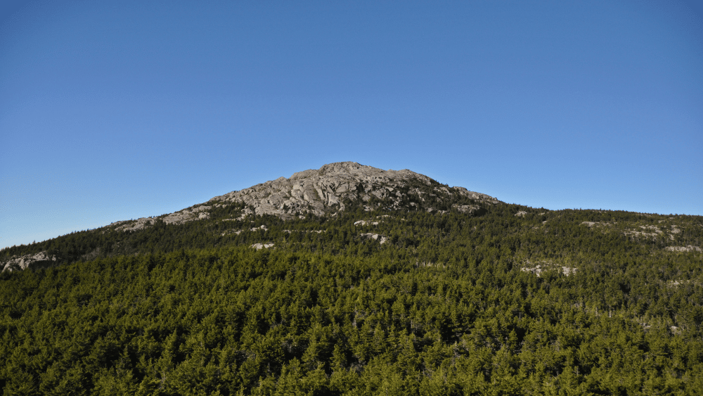 View of Mount Monadnock at Monadnock State Park, New Hampshire.