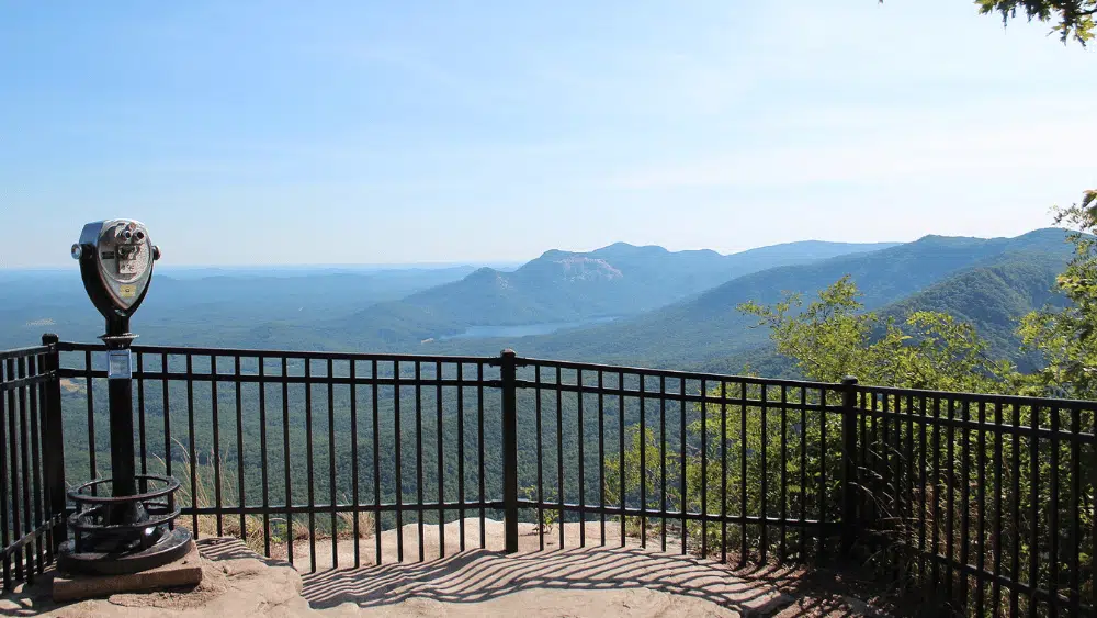 View of the overlook at Caesars Head State Park, South Carolina.