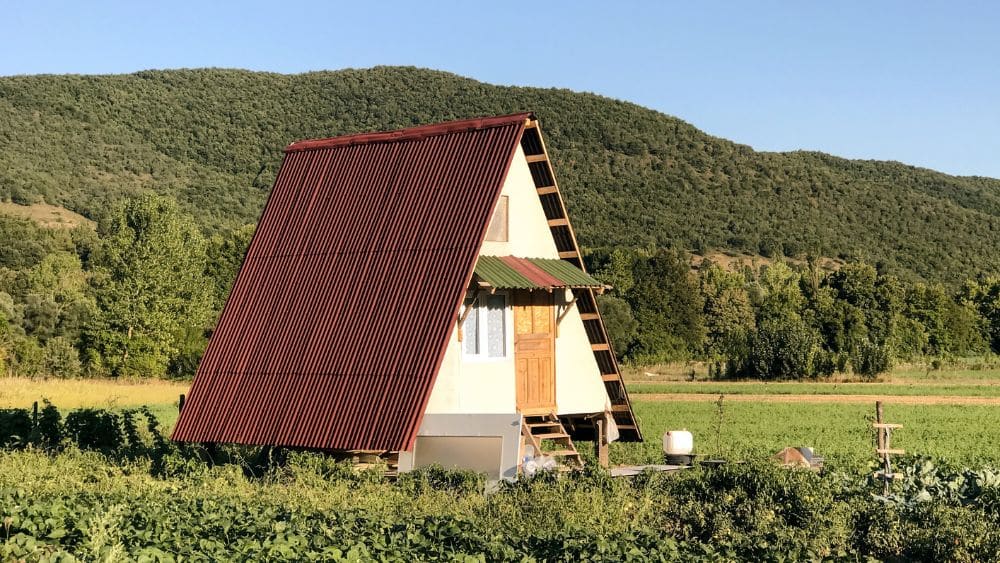 tiny home wooden cabin on the countryside vermont