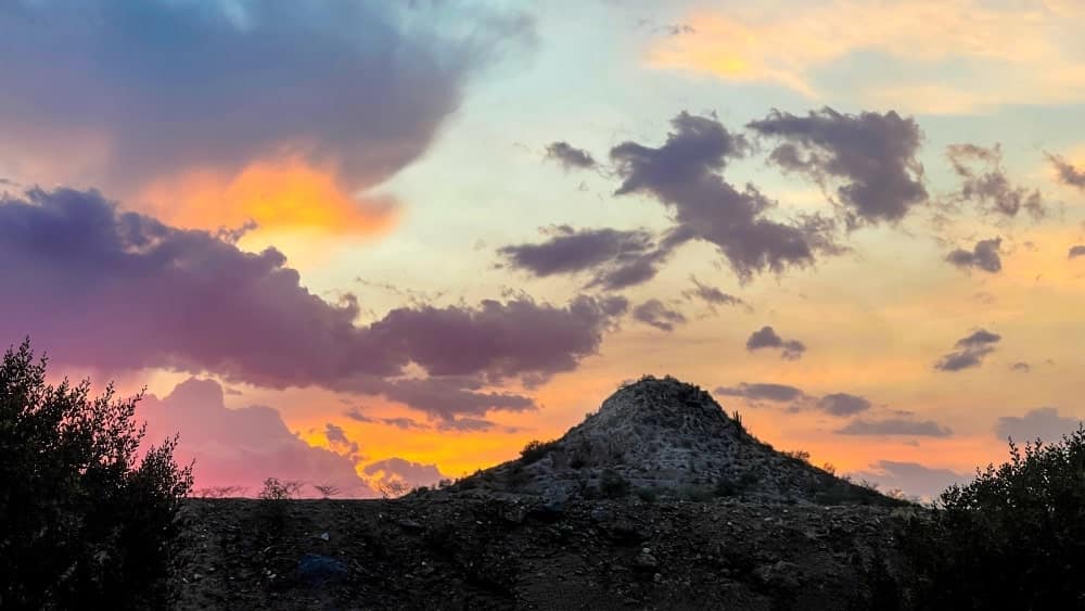 A desert sky sunset in Peoria, Arizona