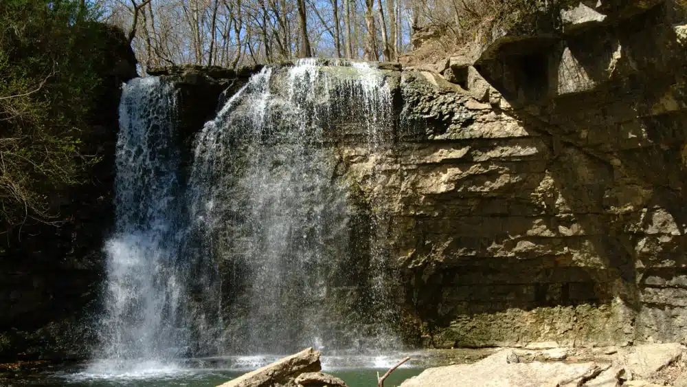 Hayden Falls, waterfall tributary of Scioto River near Dublin, Ohio