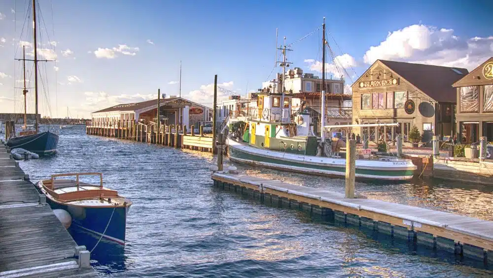 a beautiful harbor in Newport, Rhode Island