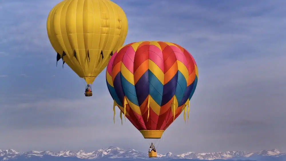 hot air balloons in Boulder, CO