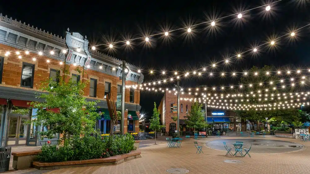 Fort Collins at night